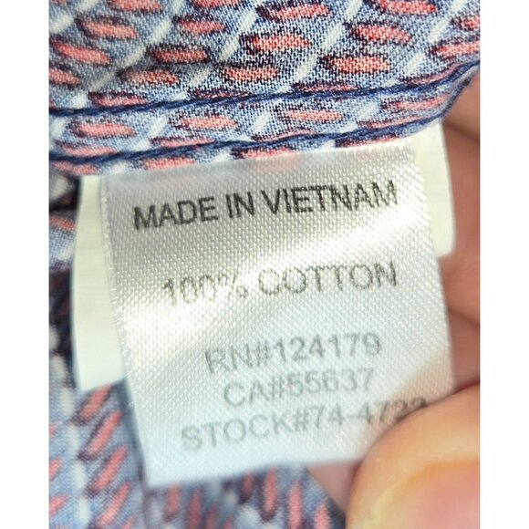 Johnston & Murphy Mens Geometric Print Dress Shirt XXL NWOT - Picture 6 of 9